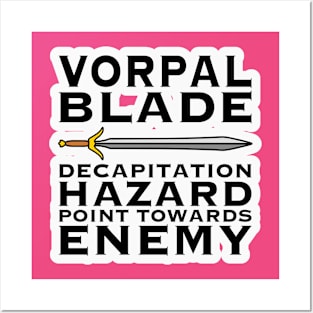 Vorpal Blade Decapitation Hazard Point Towards Enemy Posters and Art